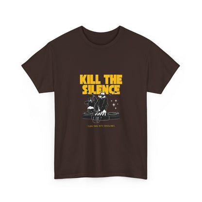 Kill The Silence DJ T-Shirt — Graphic DJ Tee for Nightclub DJs & EDM Fans