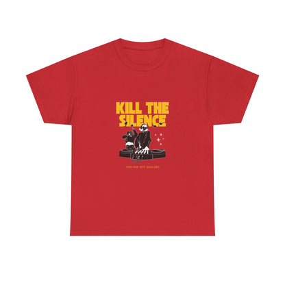 Kill The Silence DJ T-Shirt — Graphic DJ Tee for Nightclub DJs & EDM Fans