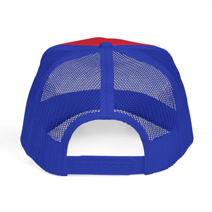 Wave Rave Trucker Hat — Retro Soundwave Mesh Cap for Music Fans