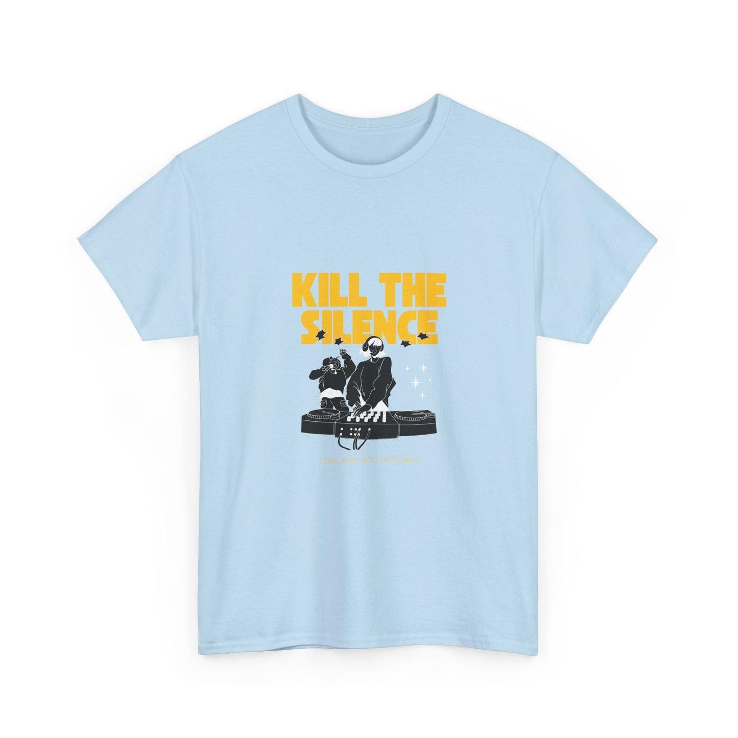 Kill The Silence DJ T-Shirt — Graphic DJ Tee for Nightclub DJs & EDM Fans