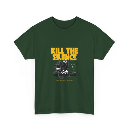 Kill The Silence DJ T-Shirt — Graphic DJ Tee for Nightclub DJs & EDM Fans