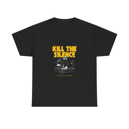 Kill The Silence DJ T-Shirt — Graphic DJ Tee for Nightclub DJs & EDM Fans