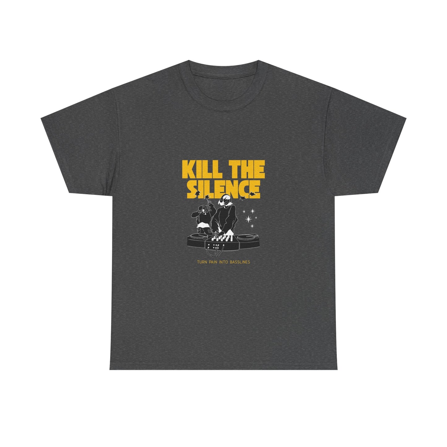 Kill The Silence DJ T-Shirt — Graphic DJ Tee for Nightclub DJs & EDM Fans