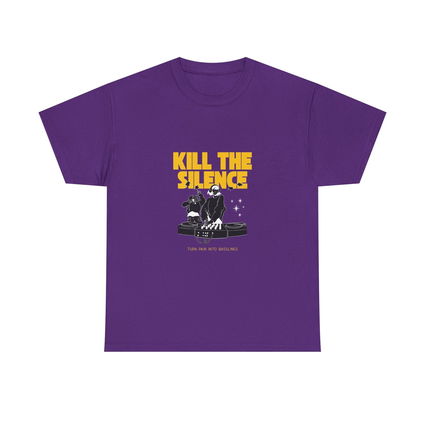 Kill The Silence DJ T-Shirt — Graphic DJ Tee for Nightclub DJs & EDM Fans