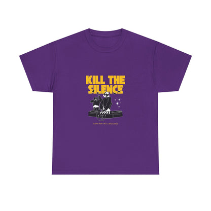 Kill The Silence DJ T-Shirt — Graphic DJ Tee for Nightclub DJs & EDM Fans