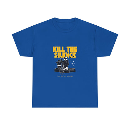 Kill The Silence DJ T-Shirt — Graphic DJ Tee for Nightclub DJs & EDM Fans