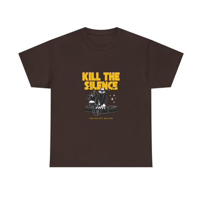 Kill The Silence DJ T-Shirt — Graphic DJ Tee for Nightclub DJs & EDM Fans