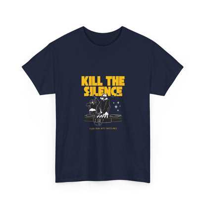 Kill The Silence DJ T-Shirt — Graphic DJ Tee for Nightclub DJs & EDM Fans