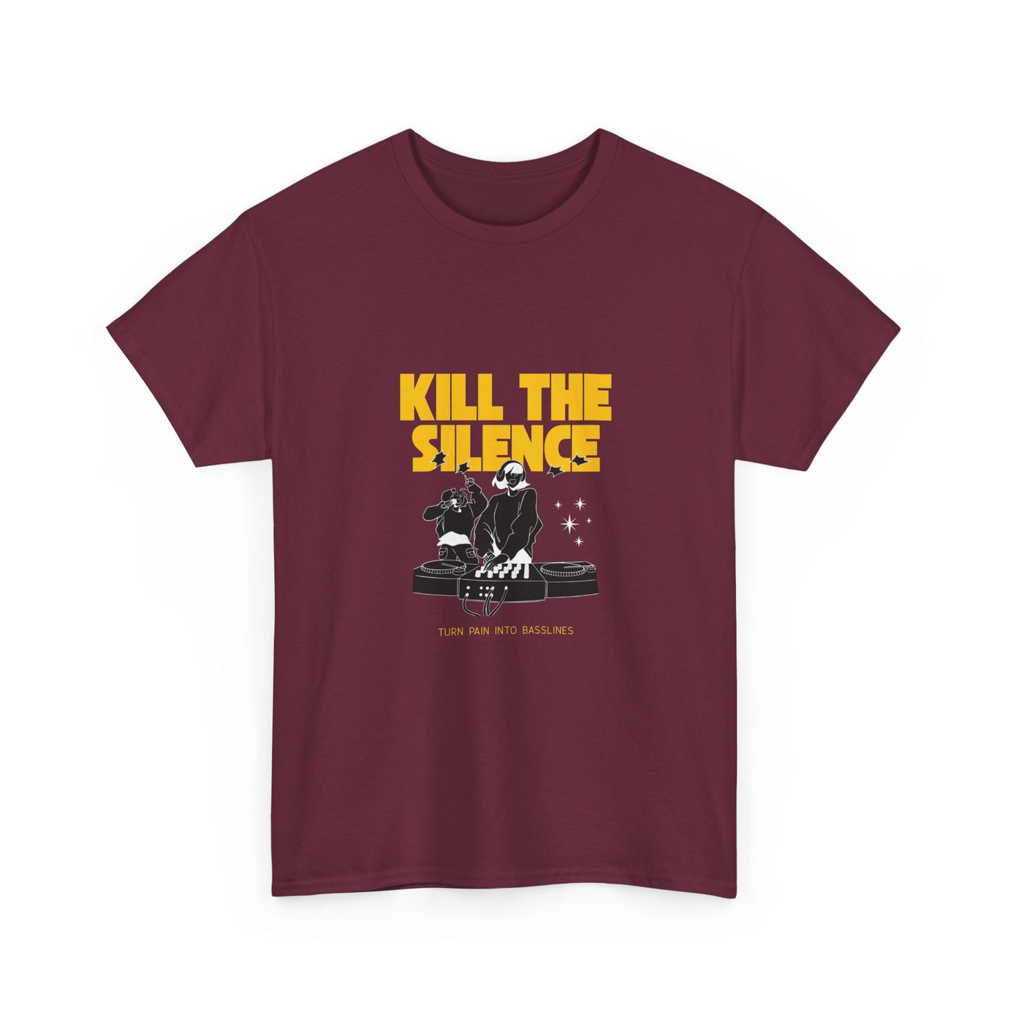 Kill The Silence DJ T-Shirt — Graphic DJ Tee for Nightclub DJs & EDM Fans