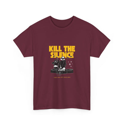 Kill The Silence DJ T-Shirt — Graphic DJ Tee for Nightclub DJs & EDM Fans