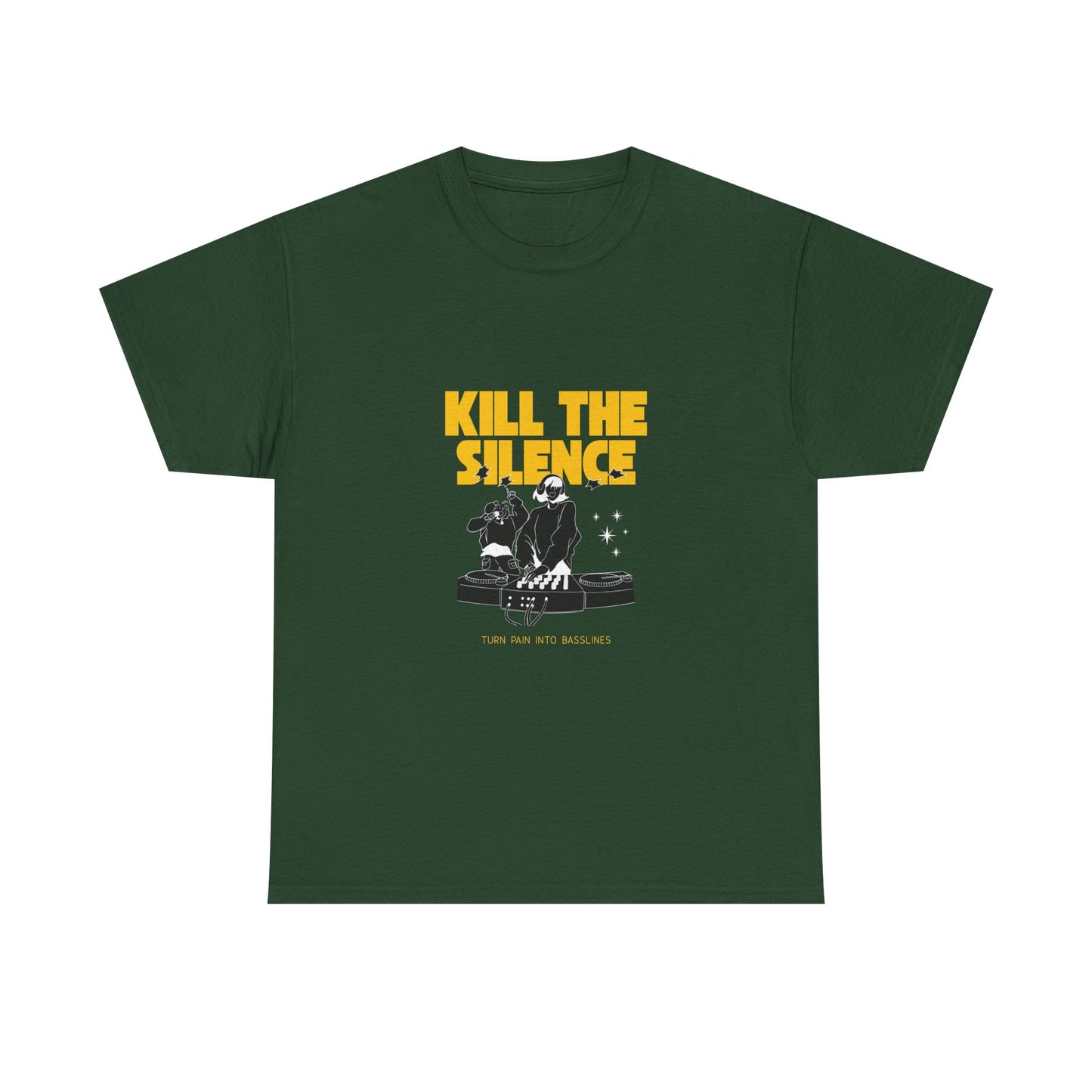 Kill The Silence DJ T-Shirt — Graphic DJ Tee for Nightclub DJs & EDM Fans