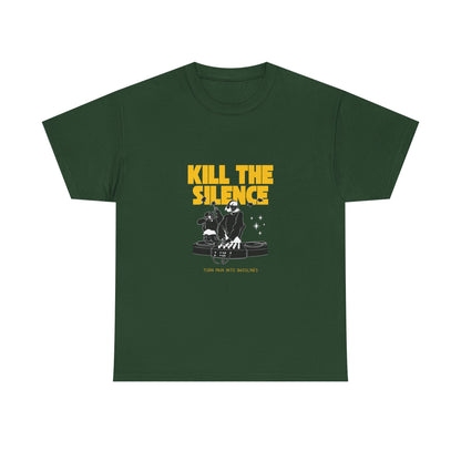 Kill The Silence DJ T-Shirt — Graphic DJ Tee for Nightclub DJs & EDM Fans