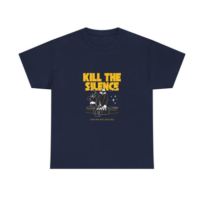 Kill The Silence DJ T-Shirt — Graphic DJ Tee for Nightclub DJs & EDM Fans