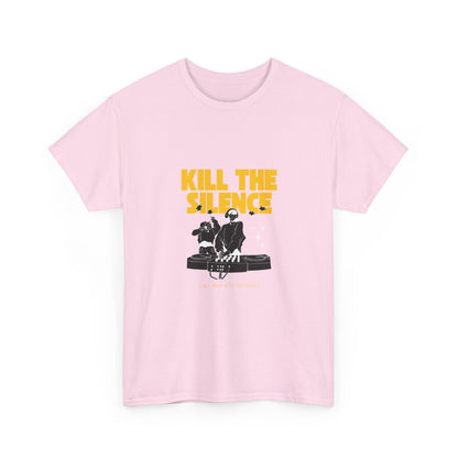 Kill The Silence DJ T-Shirt — Graphic DJ Tee for Nightclub DJs & EDM Fans