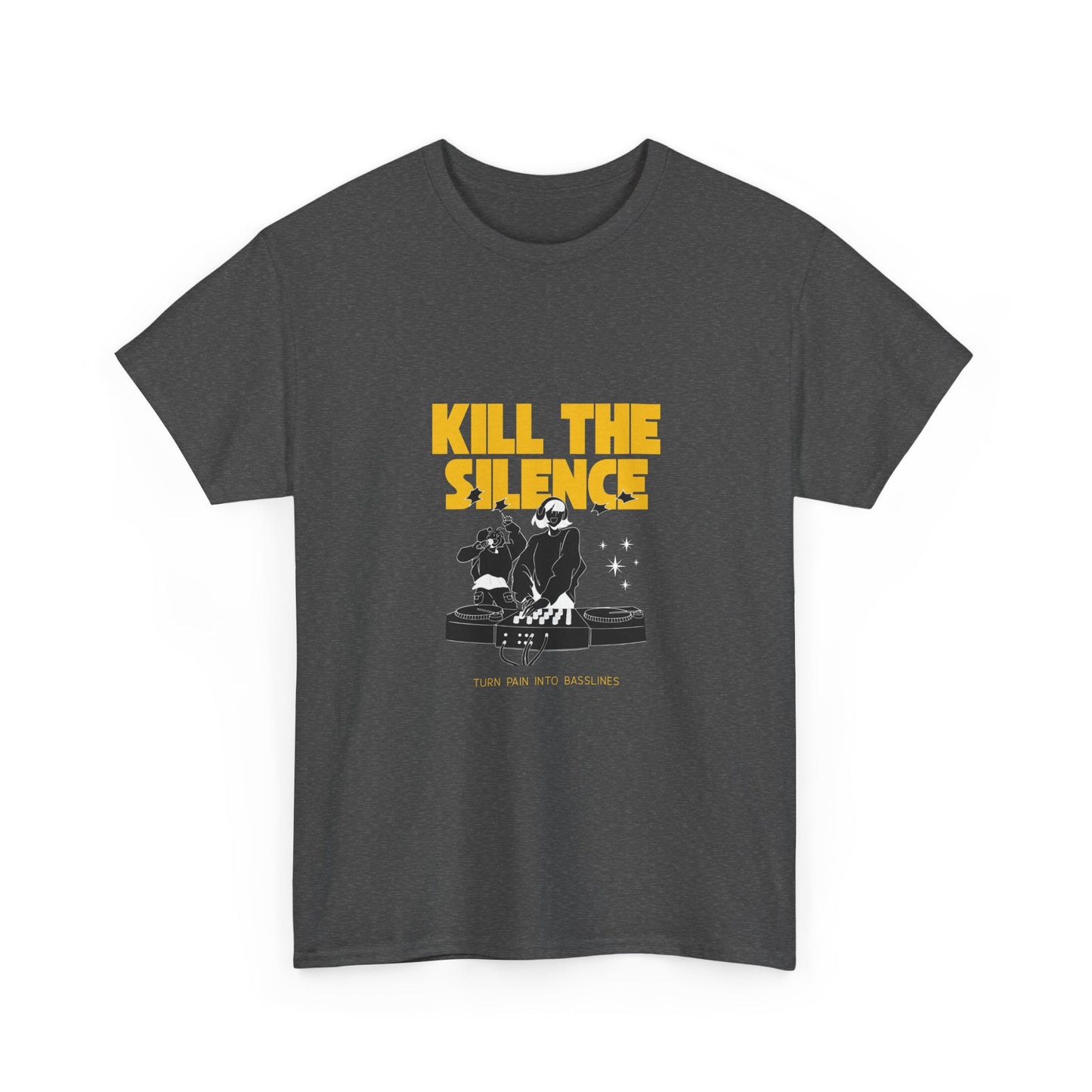 Kill The Silence DJ T-Shirt — Graphic DJ Tee for Nightclub DJs & EDM Fans