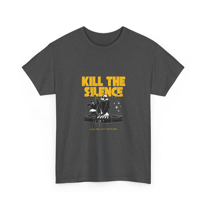 Kill The Silence DJ T-Shirt — Graphic DJ Tee for Nightclub DJs & EDM Fans