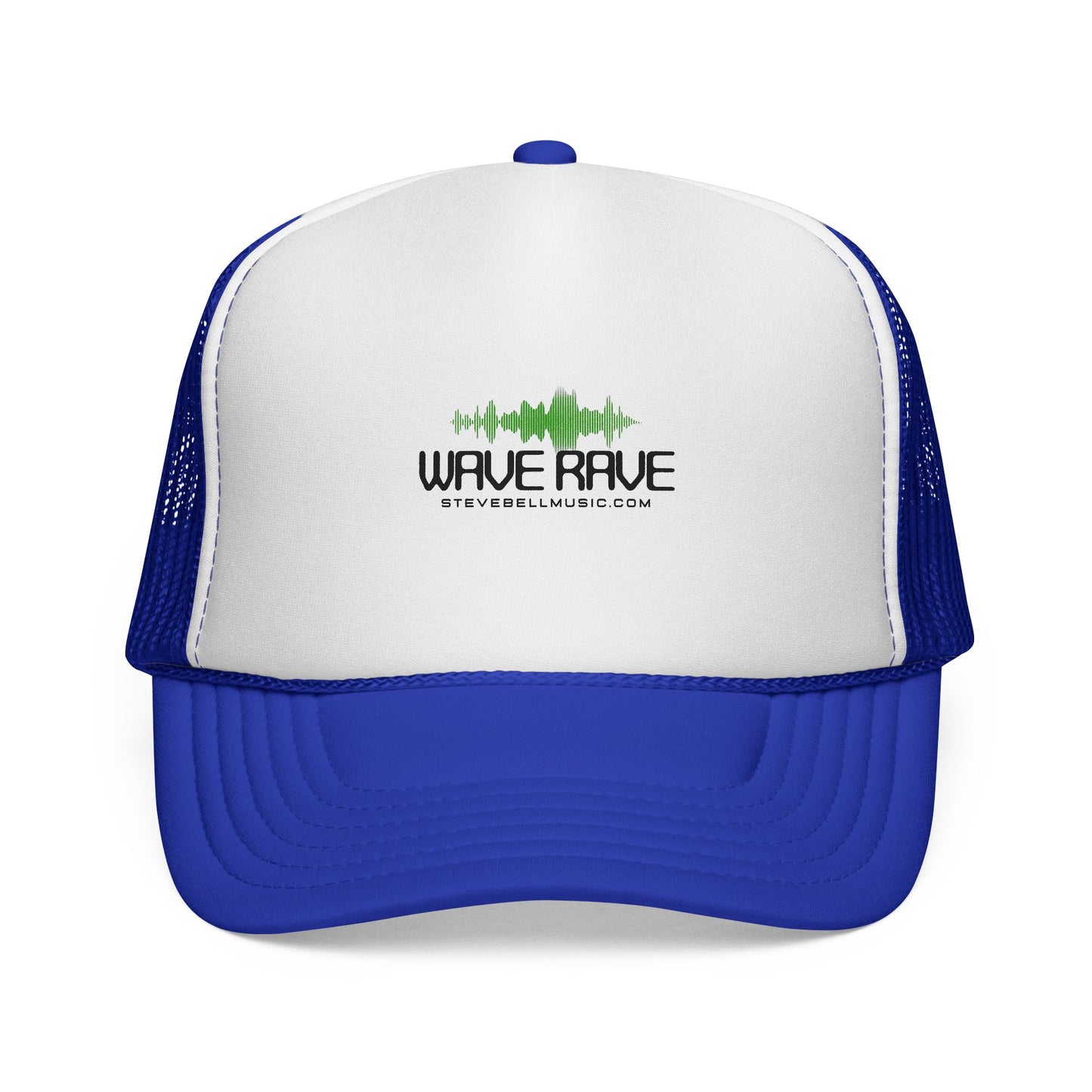 Wave Rave Trucker Hat — Retro Soundwave Mesh Cap for Music Fans