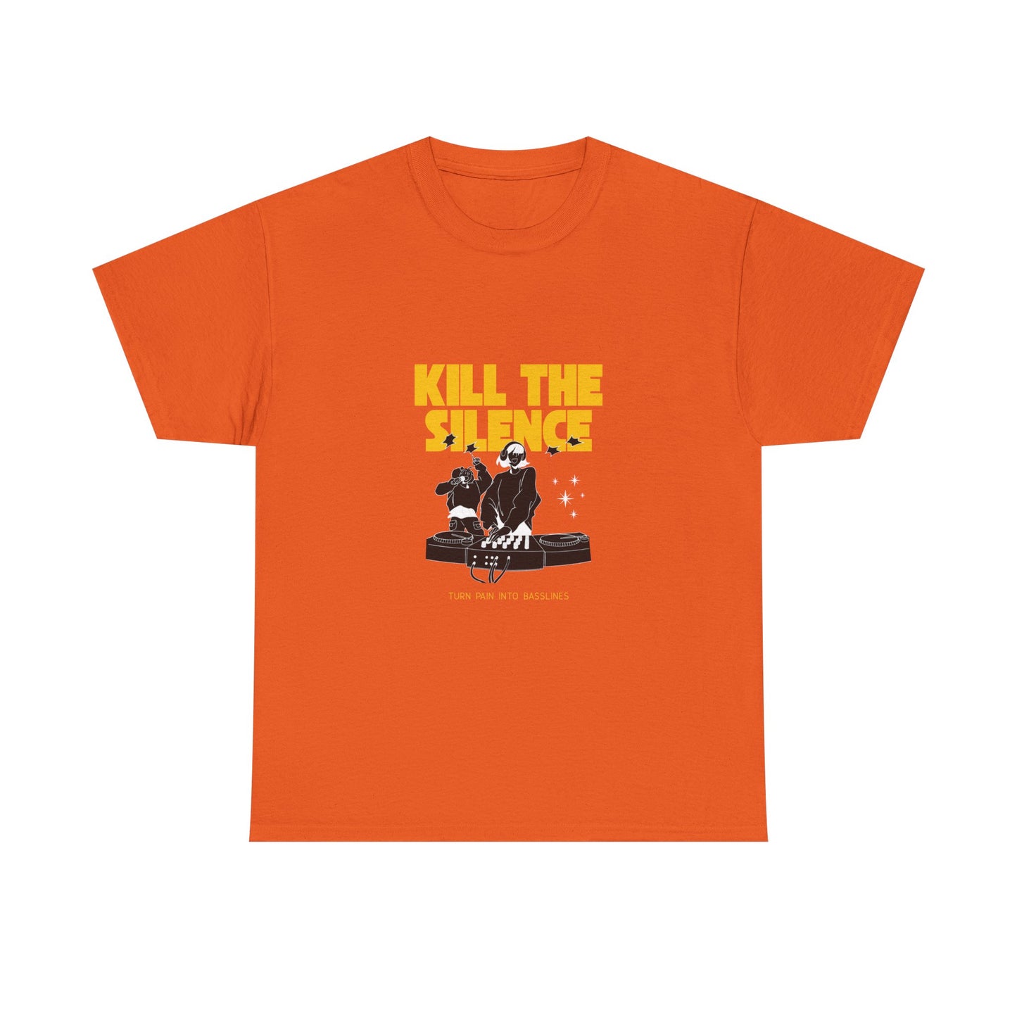 Kill The Silence DJ T-Shirt — Graphic DJ Tee for Nightclub DJs & EDM Fans