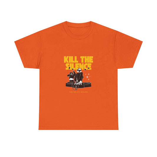 Kill The Silence DJ T-Shirt — Graphic DJ Tee for Nightclub DJs & EDM Fans