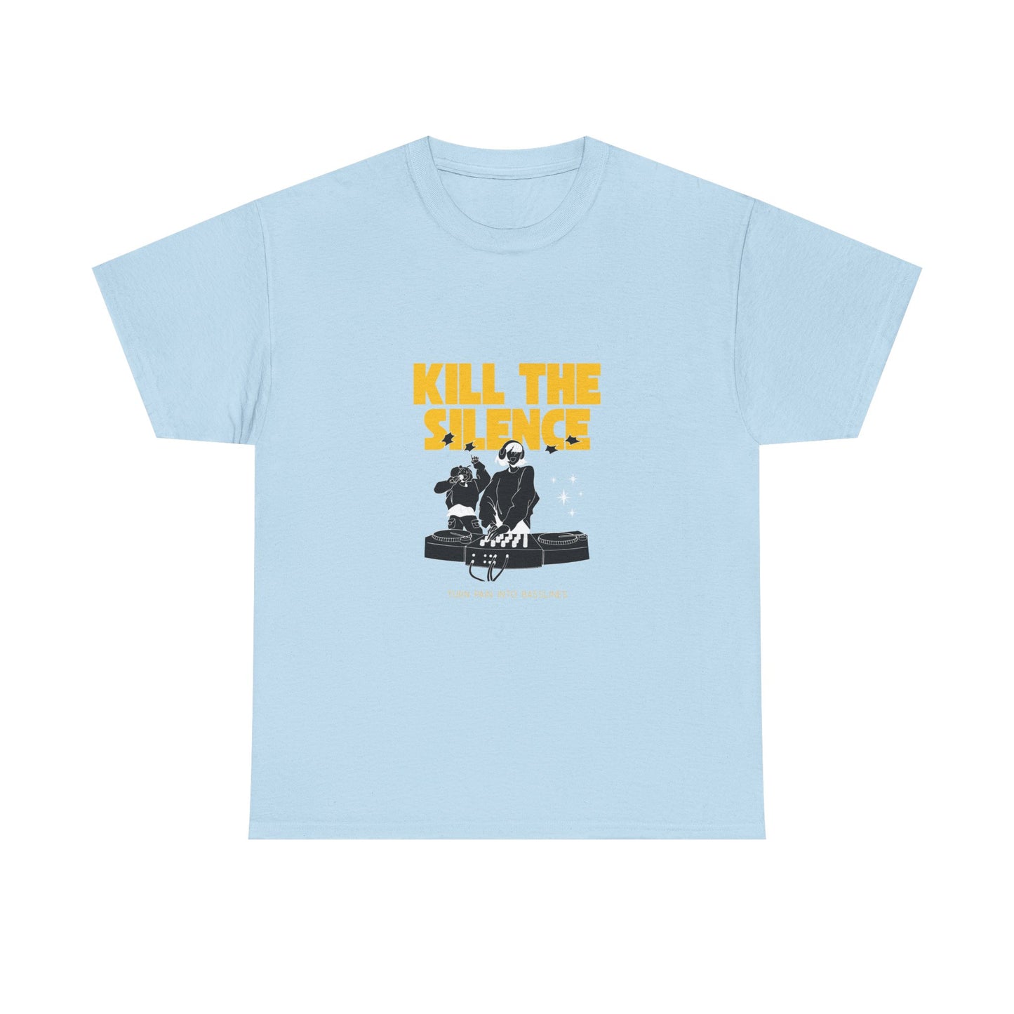 Kill The Silence DJ T-Shirt — Graphic DJ Tee for Nightclub DJs & EDM Fans