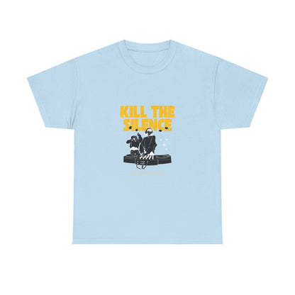 Kill The Silence DJ T-Shirt — Graphic DJ Tee for Nightclub DJs & EDM Fans