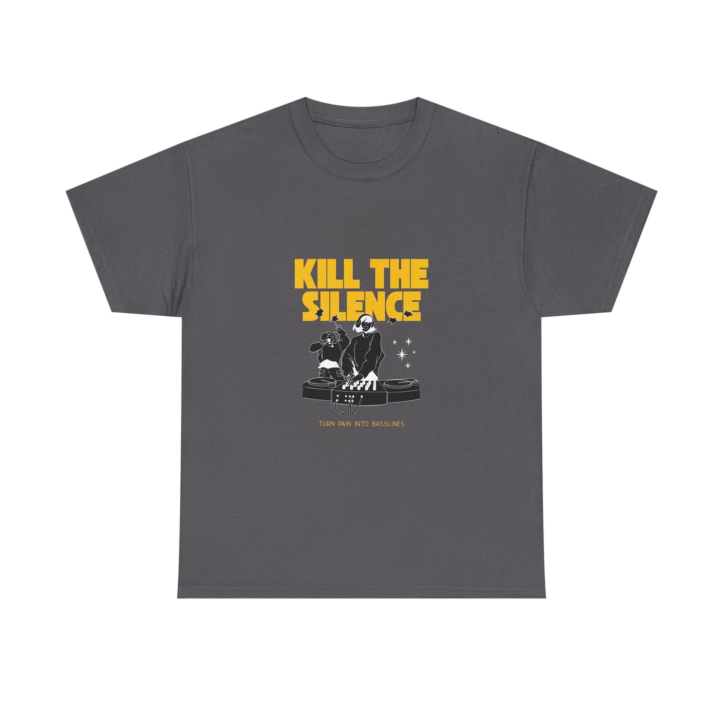 Kill The Silence DJ T-Shirt — Graphic DJ Tee for Nightclub DJs & EDM Fans