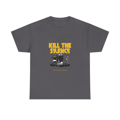 Kill The Silence DJ T-Shirt — Graphic DJ Tee for Nightclub DJs & EDM Fans